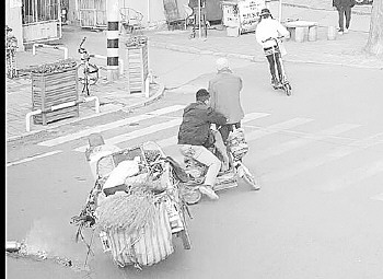 全省第一例!电动车号牌“供出”逃逸者 老人被撞腰椎骨折