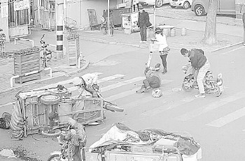 全省第一例!电动车号牌“供出”逃逸者 老人被撞腰椎骨折